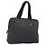PRADA Borsa a Mano in Tela Argento Nero Auth 174853