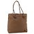 Gucci Borsa Tote in pelle marrone con dettagli argento 267903 Auth ka3676