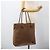 Gucci Borsa Tote in pelle marrone con dettagli argento 267903 Auth ka3676 - vista 21