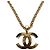 Collana CC CHANEL metallo tono oro CC Auth am11252SAM