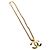 Collana CC CHANEL metallo tono oro CC Auth am11252SAM - vista 2