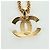 Collana CC CHANEL metallo tono oro CC Auth am11252SAM - vista 8