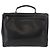 Borsa da lavoro PRADA in pelle nera argento autentica BAZ026 Nero - vista 2