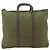 PRADA Borsa a Mano Nylon 2 vie Kaki Argento Auth mr2230 Cachi - vista 2