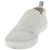 Salvatore Ferragamo Gancini Slipon Pelle 5 1/2 D Argento Auth 174632A - vista 2