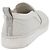 Salvatore Ferragamo Gancini Slipon Pelle 5 1/2 D Argento Auth 174632A - vista 3