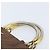PRADA Borsa a mano con catena in nylon marrone oro Auth YKZ136 D'oro - vista 8