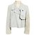 Autre Marque Rocco Ragni hellblaue Wildleder-Lammfelljacke