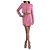 Conjunto de saia e blazer rosa Rotate