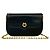 Gucci Schultertasche aus altem Kalbsleder mit Kette Schwarz