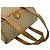 Céline Borsa mini Celine Vintage Macadam Blazon Logo Marrone Beige - vista 4