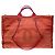Borsa CHANEL Deauville in Tweed Rosso - 103429 - vista 2