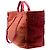 Borsa CHANEL Deauville in Tweed Rosso - 103429 - vista 4