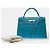 Hermès Borsa HERMES Kelly 32 in Pelle Blu - 103442 - vista 2