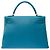 Hermès Borsa HERMES Kelly 32 in Pelle Blu - 103442 - vista 4