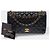 Bolsa CHANEL Timeless/Classique em Couro Preto - 103437 - vista 2