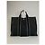 Vintage Hermès Canvas Tote Bag Schwarz Grau - Ansicht 2