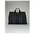 Vintage Hermès Canvas Tote Bag Schwarz Grau - Ansicht 9