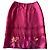 Falda recta de organza de seda bordada Kenzo Jungle T.34-36 Rosa Roja Verde Burdeos Amarillo