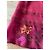 Falda recta de organza de seda bordada Kenzo Jungle T.34-36 Rosa Roja Verde Burdeos Amarillo - vista 9