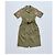 Robe chemise Dries Van Noten kaki brodée fleurs - vue 2