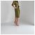 Robe chemise Dries Van Noten kaki brodée fleurs - vue 4