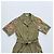 Robe chemise Dries Van Noten kaki brodée fleurs - vue 5