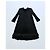 Balenciaga Schwarzes Viscose Kleid mit Rüschen - Ansicht 2