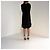 Balenciaga Schwarzes Viscose Kleid mit Rüschen - Ansicht 7