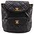 Chanel Matelassé Lammfell Rucksack Schwarz - Ansicht 2