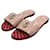 Louis Vuitton Sandali Rosa Rosso Pelle