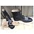 Autre Marque Botines Handmacher de cuero azul marino - vista 11