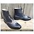 Autre Marque Botines Handmacher de cuero azul marino - vista 2