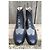 Autre Marque Botines Handmacher de cuero azul marino - vista 7