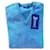 Autre Marque Blauer Wollpullover mit V-Ausschnitt  - Ansicht 1