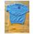 Autre Marque Blauer Wollpullover mit V-Ausschnitt  - Ansicht 5