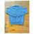 Autre Marque Blauer Wollpullover mit V-Ausschnitt  - Ansicht 9