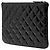 Clutch O de charol negro acolchado de Chanel pequeño - vista 2