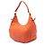 Prada Hobo Arancione Vitello Daino con Zip - vista 2