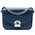 Borsa a tracolla Prada in vitello glacé blu Arcade Blu scuro