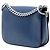 Borsa a tracolla Prada in vitello glacé blu Arcade Blu scuro - vista 2