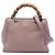 Bamboo Borsa shopper mini in pelle di vitello rosa Gucci con bambù