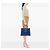 Prada Borsa doppia media in pelle Saffiano blu - vista 6
