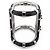 NEUES LANVIN ARMBAND MANCHETTE 16CM SCHWARZ PYTHONLEDER PALLADIUMSTAHL - Ansicht 5