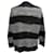 Gestreifter, abgenutzter Pullover aus grauem Acryl von Acne Studios - Ansicht 4