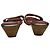 Sandali Mule in Legno a Motivo Prada in Cotone Multicolore - vista 3