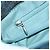 Borsa a spalla Burberry Nova Check Blue Label in lana blu navy Auth INZ074A - vista 21