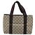 Borsa a Mano GUCCI GG Supreme PVC Argento Beige 141976 Auth YKZ182 - vista 2