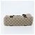 Borsa a Mano GUCCI GG Supreme PVC Argento Beige 141976 Auth YKZ182 - vista 5