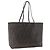 FENDI Zucca Canvas Tote Bag Schwarz Braun Auth YKZ1039